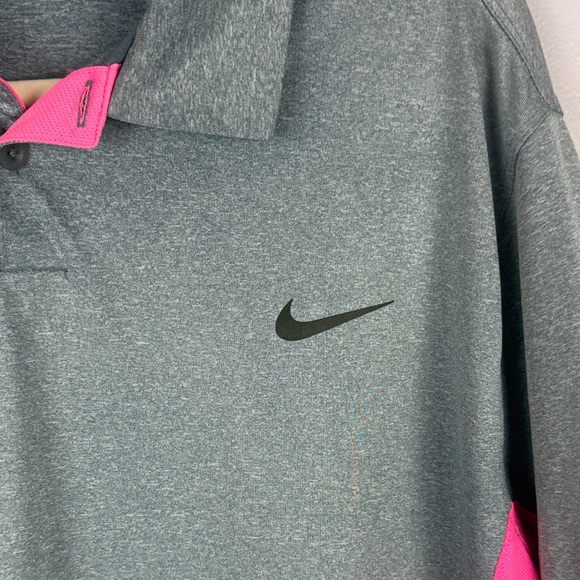 Nike Golf Tour Performance Pink Gray Short Sleeve Tee Size Large - Picture 6 of 8
